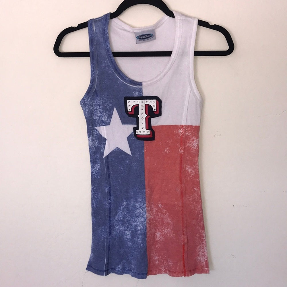 Texas Rangers embellished tank top